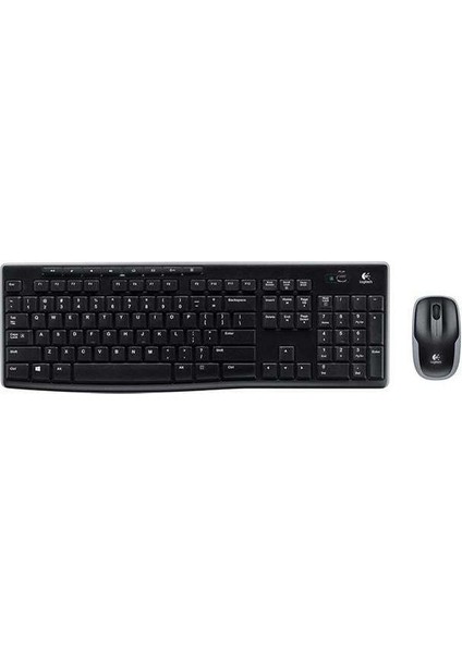 Logitech MK270 Kablosuz Klavye Set mm Q Tr Siyah