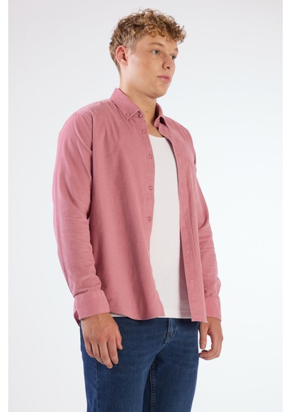 Pudra Fitilli Erkek Gömlek - Regular Fıt fiyatları