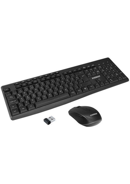 Everest KM-719 Siyah 2in1 Kablosuz Q Multimedia Klavye + Mouse Set fiyatları