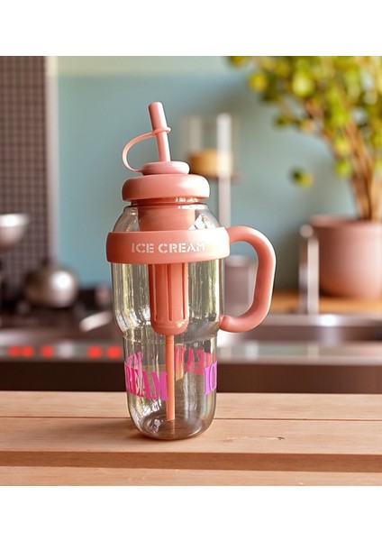 1300 ml Kulplu Suluk Matara Detox ve Soğuk Içecek Şişesi Pipetli Suluk Taşınabilir Bpa Içermez fiyatları