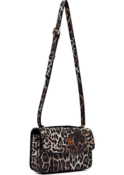 Kadın Leopar Uzun Askılı Desenli Çapraz Çanta 25ABD243526