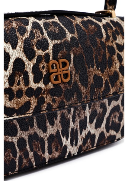 Kadın Leopar Uzun Askılı Desenli Çapraz Çanta 25ABD243526