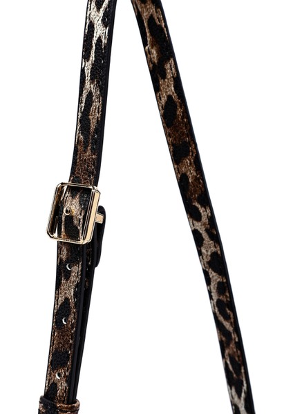 Kadın Leopar Uzun Askılı Desenli Çapraz Çanta 25ABD243526