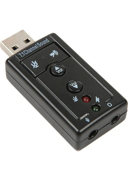 7.1 USB Stereo Ses Adaptörü , Harici Ses Kartı, Pc ve Dizüstü Bilgisayar Için 3D USB Ses Adaptörü, fiyatları