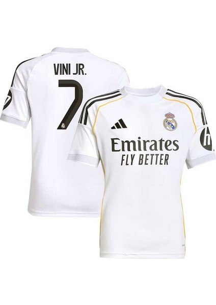 Real Madrid 2025-26 Yeni Sezon Vini Jr Iç Saha Forması fiyatları