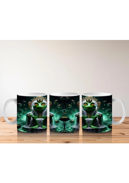 Zehirli Iksir Kazanının Başında Bekleyen Büyücü Figürlü Cadılar Bayramı Baskılı Kupa Bardak indirimleri