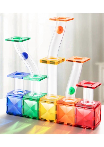 Renkli Magnetic Tiles - Parkur 100 Parça modelleri