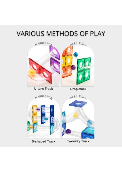Renkli Magnetic Tiles - Parkur 100 Parça fırsatları