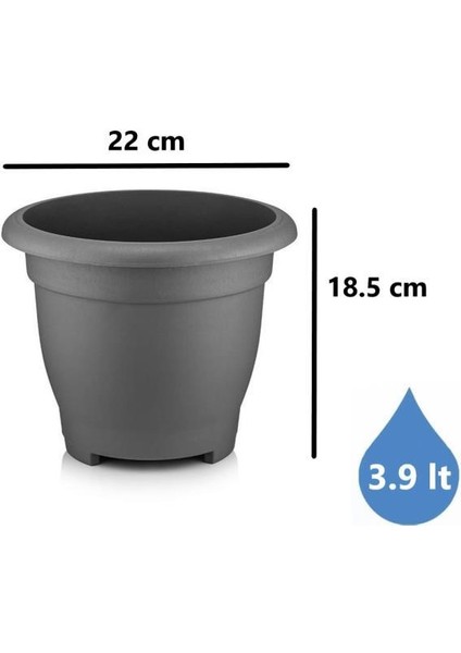 So-Vhs3 Dekoratif Vaha Saksı Iç ve Dış Mekan 3.9 Litre No 3 fiyatları