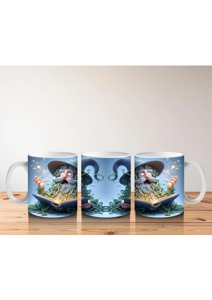 Büyü Kitabı Okuyan Fare Figürlü Tatlı Cadılar Bayramı Baskılı Kupa Bardak indirimleri