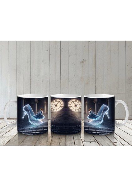 Ay Işığında Dans Eden Büyülü Hayalet Figürlü Fantastik Cadılar Bayramı Baskılı Kupa Bardak