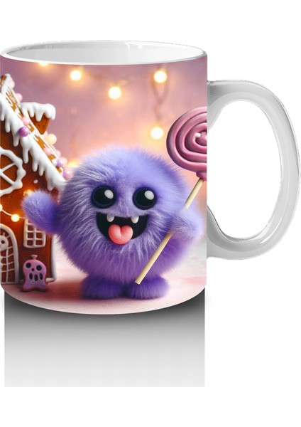 Şekerlemelerle Süslenmiş Perili Kurabiye Ev Figürlü Cadılar Bayramı Baskılı Kupa Bardak fırsatları