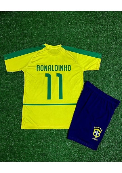 Brezilya 2002 Dünya Kupası Ronaldinho Çocuk Forması