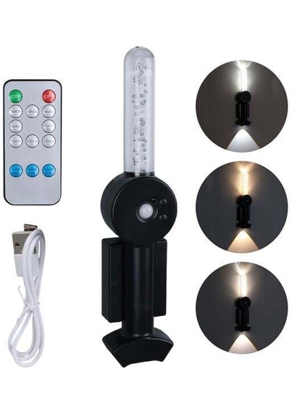 Ledx YD-24060 Mıktanıslı Rgb Renkli USB Şarjlı 800 Mah 3 Kademeli Işıklı Sensörlü Duvar Aplik