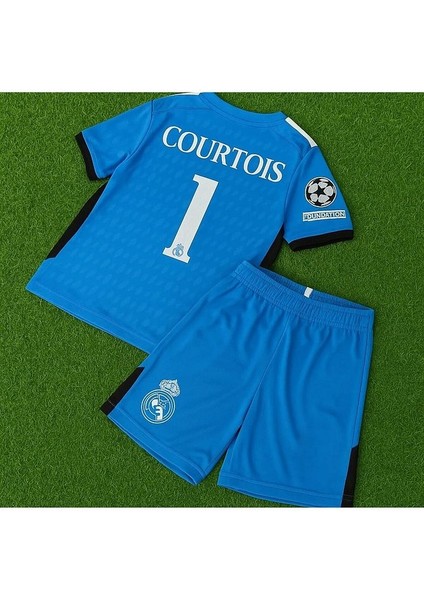 Real Madridd 2022/23 Sezonu Thibaut Courtois Kaleci Çocuk Forması modelleri