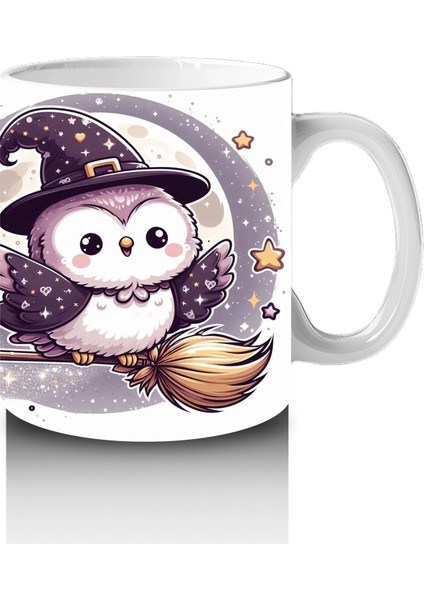 Sevimli Hayalet Figürlü Şeker Sepetli Çocuklara Özel Cadılar Bayramı Baskılı Kupa fırsatları