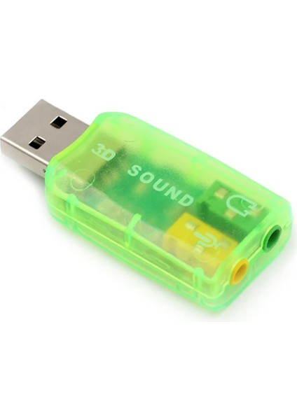 5.1 USB Stereo Ses Adaptörü , Harici Ses Kartı, Pc ve Dizüstü Bilgisayar Için 3D USB Ses Adaptörü,