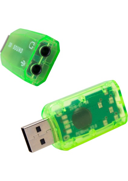 5.1 USB Stereo Ses Adaptörü , Harici Ses Kartı, Pc ve Dizüstü Bilgisayar Için 3D USB Ses Adaptörü, indirimleri