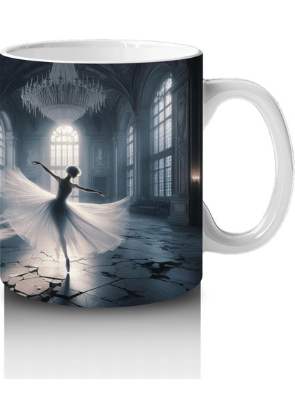 Kafesli Koridorda Maskeli Figürlü Tüyler Ürpertici Cadılar Bayramı Baskılı Kupa Bardak fırsatları