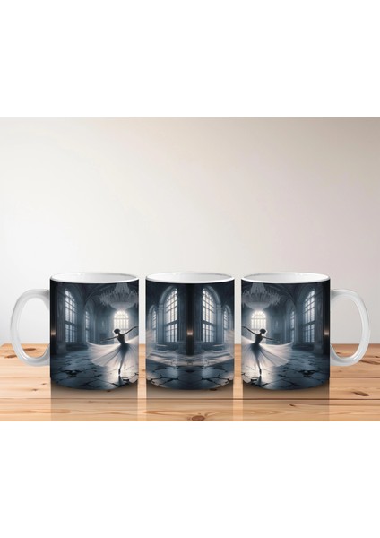 Kafesli Koridorda Maskeli Figürlü Tüyler Ürpertici Cadılar Bayramı Baskılı Kupa Bardak indirimleri