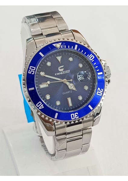 Çelik kordonlu, Rolex modeli, takvim göstergeli, su geçirmez, 2 yıl garantili Erkek Kol Saati