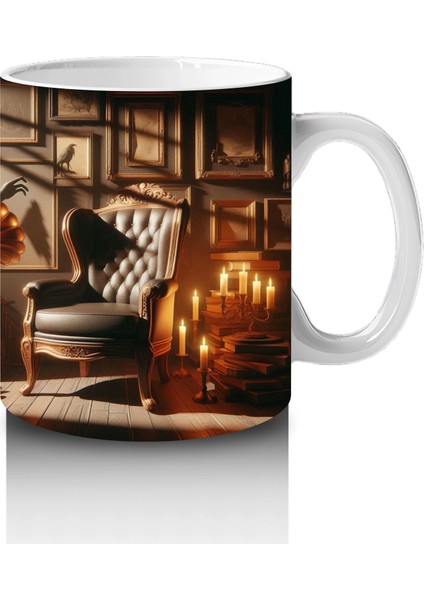 Büyü Kitabı Okuyan Fare Figürlü Tatlı Cadılar Bayramı Baskılı Kupa Bardak fırsatları