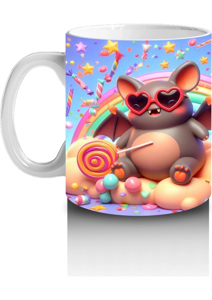 Bal Kabağı Giyimli Sevimli Canavar Figürlü Renkli Cadılar Bayramı Baskılı Kupa Bardak fiyatları