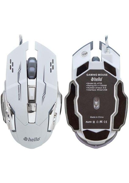 Hello HL-4725 Kablolu Oyuncu Gaming Mouse fiyatları