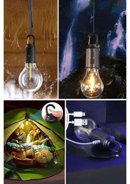 Büro Ev Ofis Kamp Keyfi Için Şarjlı 3mod LED Asma Kancalı Dış Cephe Lambası fiyatları