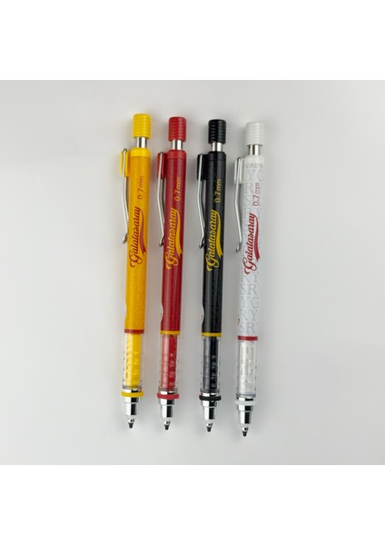 Galatasaray 0.7 mm Lisanslı Versatil Mekanik Kalem | Taraftar Temalı Okul ve Ofis Kalemleri, Gs Mekanik Uçlu Kurşun Kalem