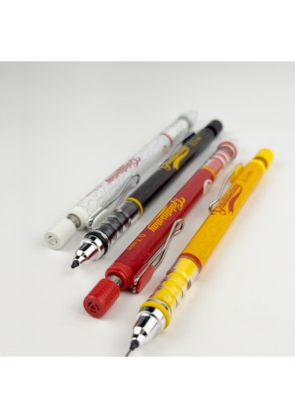 Galatasaray 0.7 mm Lisanslı Versatil Mekanik Kalem | Taraftar Temalı Okul ve Ofis Kalemleri, Gs Mekanik Uçlu Kurşun Kalem modelleri