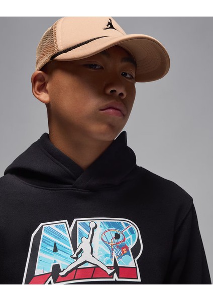 Nıke Jordan Jdb Aır Postcard Po-Hoodıe Erkek Çocuk Sweatshirt 95F160 modelleri