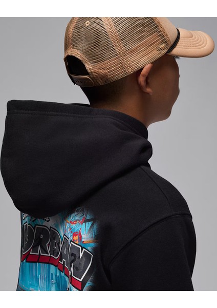Nıke Jordan Jdb Aır Postcard Po-Hoodıe Erkek Çocuk Sweatshirt 95F160