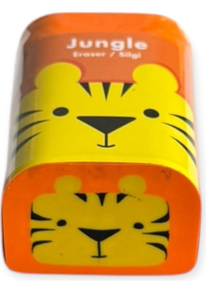 Jungle Serisi Jumbo Boy Silgi, 3 Farklı Hayvan Tasarımlı, Aslan, Kurbağa ve Ayı Desenli fırsatları