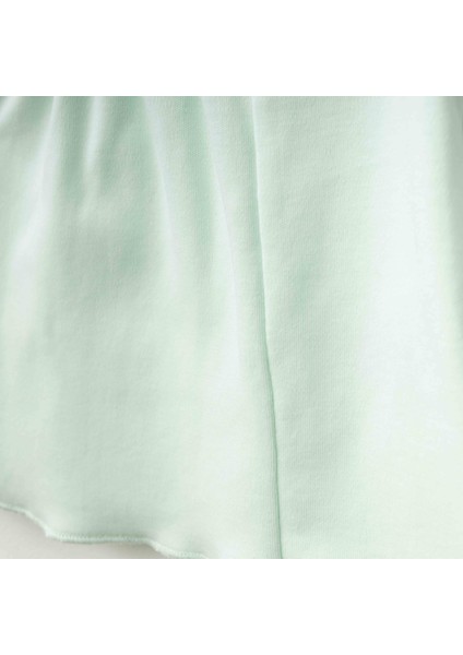 Fırfırlı Bluz Şort Takım Mint Yeşili modelleri