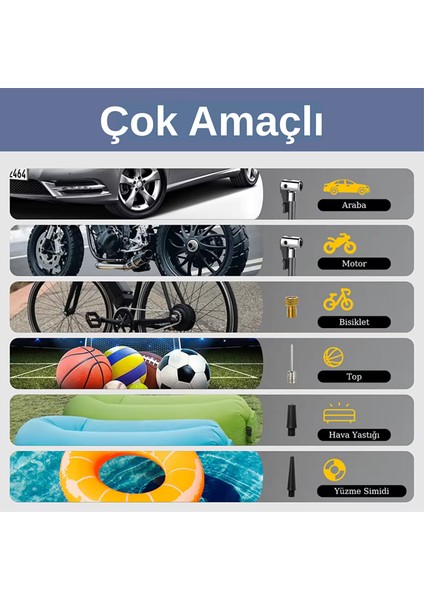 Şarjlı Ledli Powerbank Özellikli Oto Motosiklet Bisiklet Lastik Hava Kompresörü Hava Pompası indirimleri