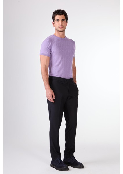 Koyu Lacivert Erkek Regular Fit Düz Pantolon - 103937 fiyatları