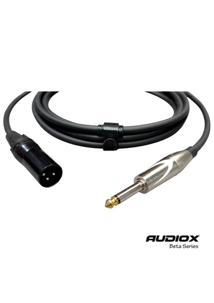 Audıox Beta Series 6.3 mm Jak – Xlr Erkek Enstrüman Kablosu | Profesyonel Ses ve Stüdyo Kullanımı fiyatları
