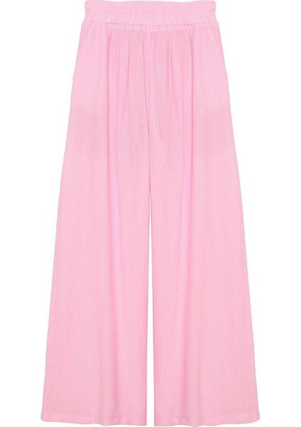 Beli Lastikli Bol Paça Pantolon