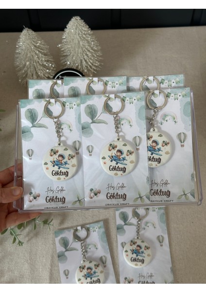 Figürlü Yeni Doğan Mevlid Hediyelik Bebek Açacak Anahtarlık-Pilotlu -Toplam 20 Adet Kartlı fırsatları