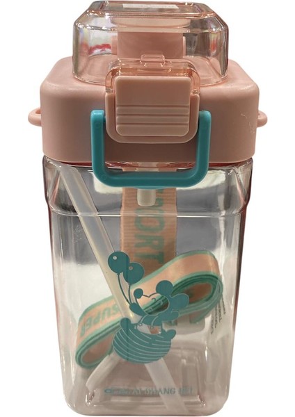 Matara Askılı Ipli Pipetli Matara 500 ml