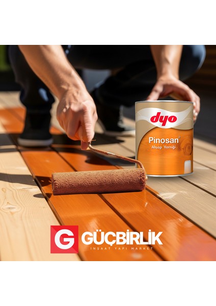 Pinosan Ahşap Verniği Yarı Mat Şeffaf 0,75L - 2,5l | Iç ve Dış Mekan Kullanımına Uygun Vernikli Ahşap Koruyucu indirimleri