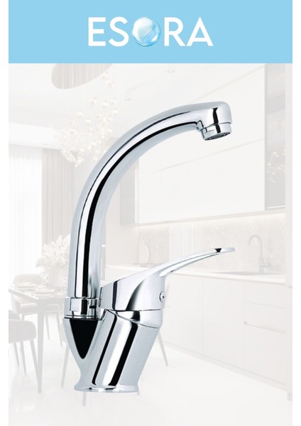 Mix Kuğu Mutfak Evye Bataryası Musluğu Çeşmesi Aç Kapa