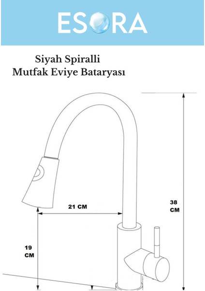 Siyah Spiralli Mutfak Bataryası Siyah Mutfak Dekor Musluk modelleri