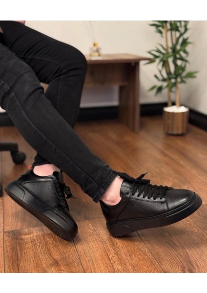 Taşpınar %100 Hakiki Deri Ortopedik Hafif Erkek Rahat Günlük Terletmez Büyük Numara Sneaker 38-47