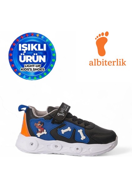 Çocuk Sevimli Dost Köpek Figürlü Işıklı Mevsimlik Kışlık Çocuk Okul Sneaker Spor Ayakkabı