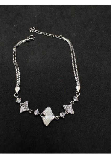 Istiridye Model Sedefli Ithal Kadın Gümüş Bileklik fiyatları