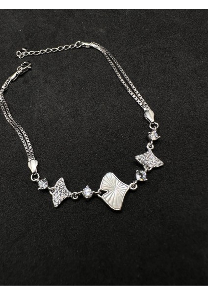 Istiridye Model Sedefli Ithal Kadın Gümüş Bileklik modelleri