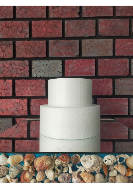 24X18 cm Strafor 2 Katlı Maket Pasta Köpüğü