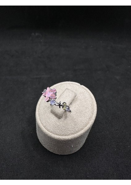 Pembe Deniz Yıldızı Günlük Ithal Kadın Gümüş Yüzük modelleri